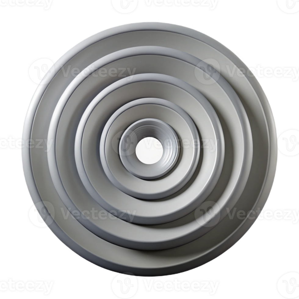 acclaimed avant-garde Concentric circles in shades of gray. Flat color, scalable, clean lines with Scalable Design. museum quality png