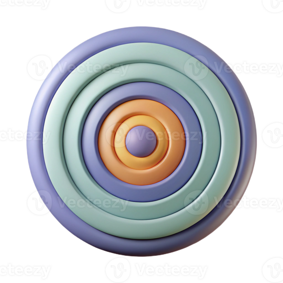 alluring retro Abstract pattern of concentric circles. Flat color, single-weight stroke with Scalable Design. impeccable png
