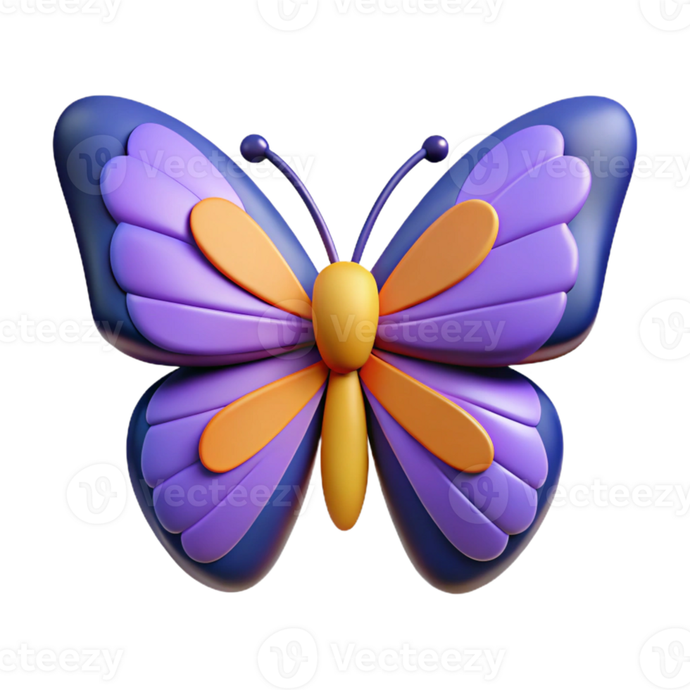 enchanting avant-garde Symmetrical butterfly with bold wings. Flat color, single-weight stroke with Scalable Design. professional png