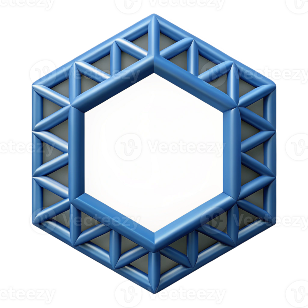 glorious reflective vintage Minimal isometric house with crisp edges and a blue roof with Scalable Design. museum quality png