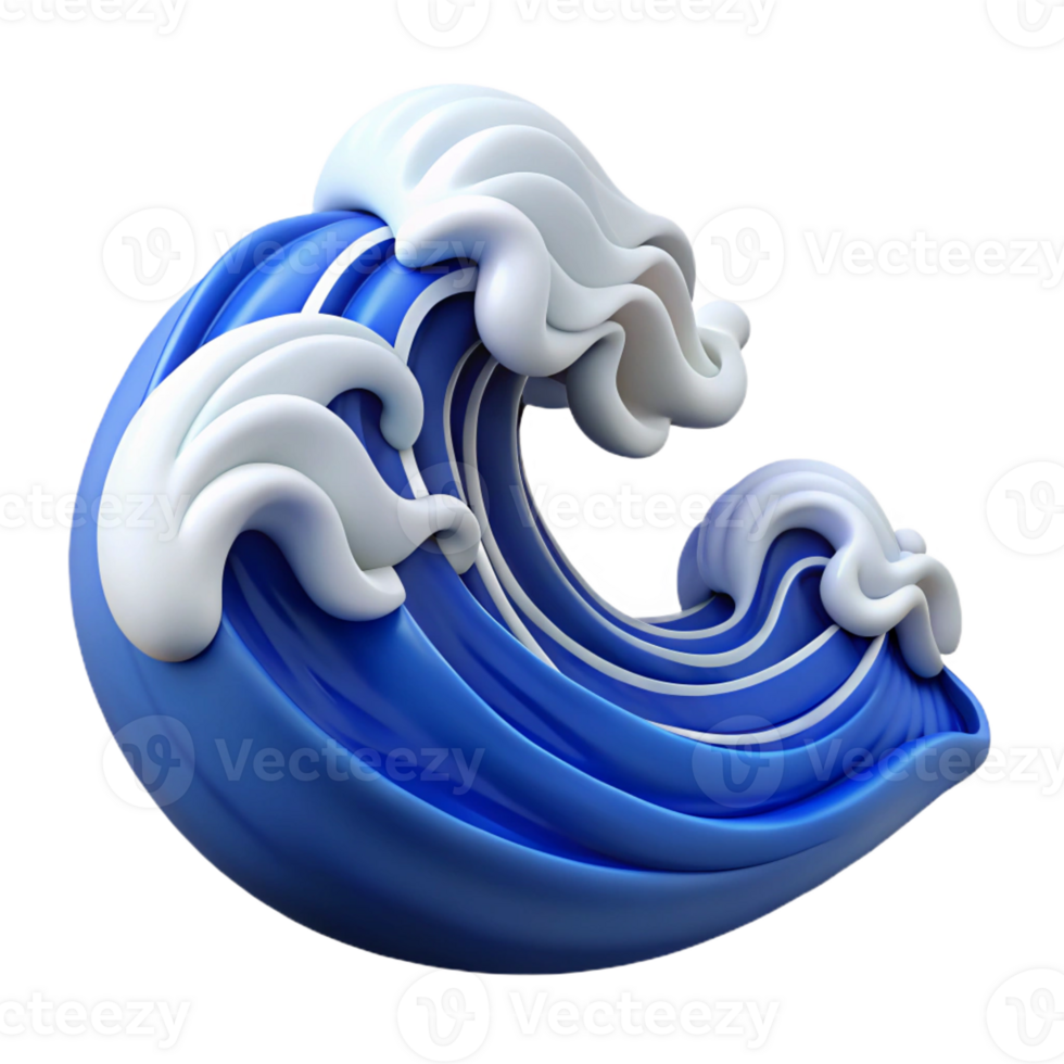 nostalgic wonderful Japanese wave pattern, single-weight stroke, clean lines with Scalable Design. studio quality png