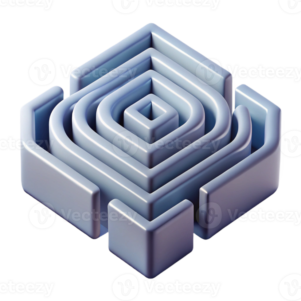 vibrant memorable Abstract composition of clean, sharp lines forming a maze. Minimal, with Scalable Design. png