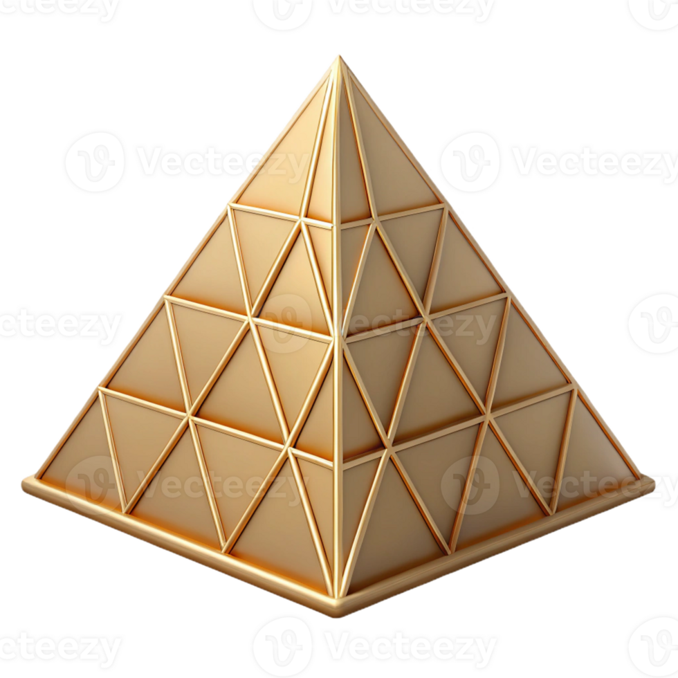 impressive rare Geometric outline of a pyramid. Clean lines, minimal design, with Scalable Design. png