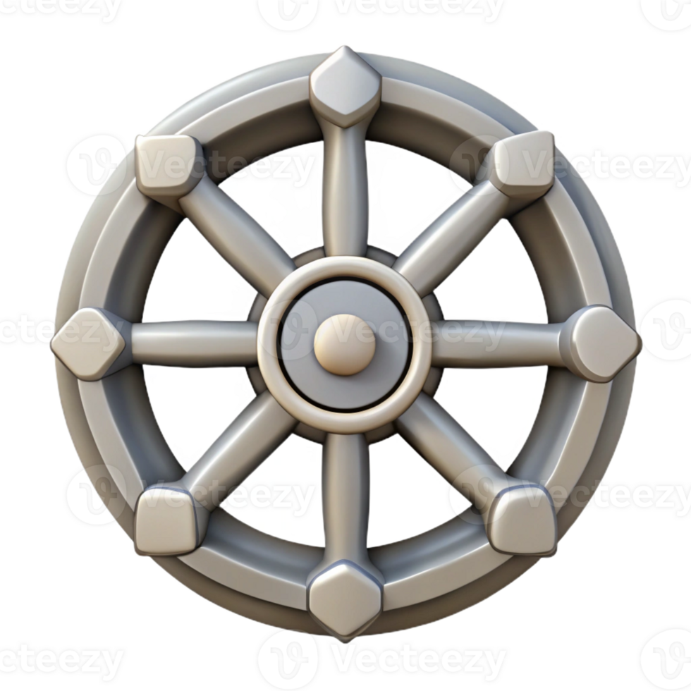 impressive notable A geometric Dharma wheel symbol. Minimal design, single-weight stroke with Scalable Design. png