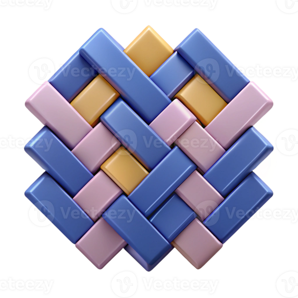 enchanting classic Geometric pattern of overlapping rectangles. Flat color, with Scalable Design. elite png