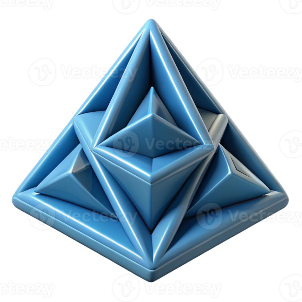impressive melancholic creative Symmetrical arrangement of triangles, crisp edges, geometric with Scalable Design. high quality png