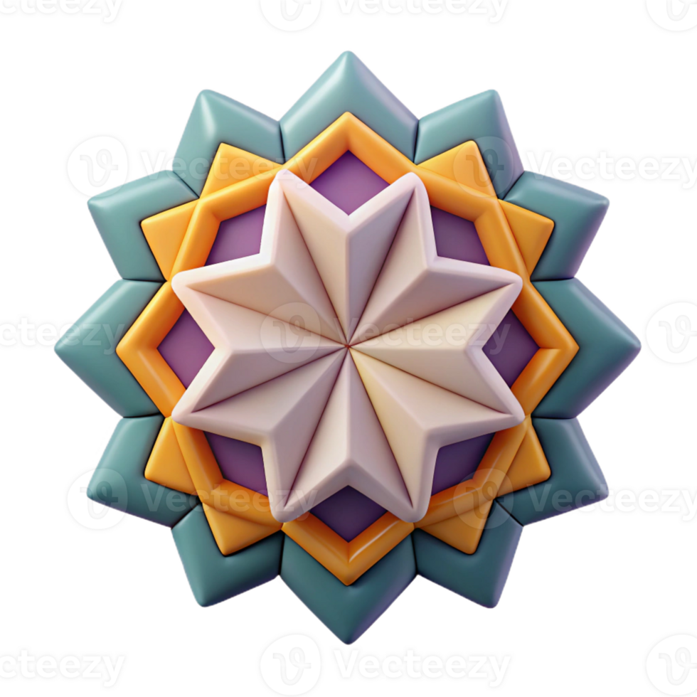 majestic surreal Symmetrical geometric pattern. Clean lines, flat color, with Scalable Design. professional png