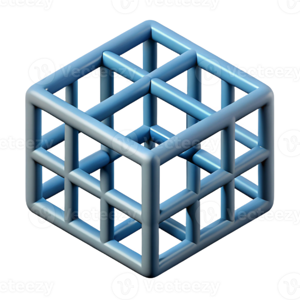 inspired surreal Geometric pattern of hexagons. Symmetrical, flat color, crisp edges with Scalable Design. detailed png