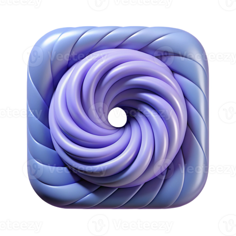 breathtaking tranquil futuristic Square spiral pattern, single-weight stroke, clean lines with Scalable Design. expertly shot png