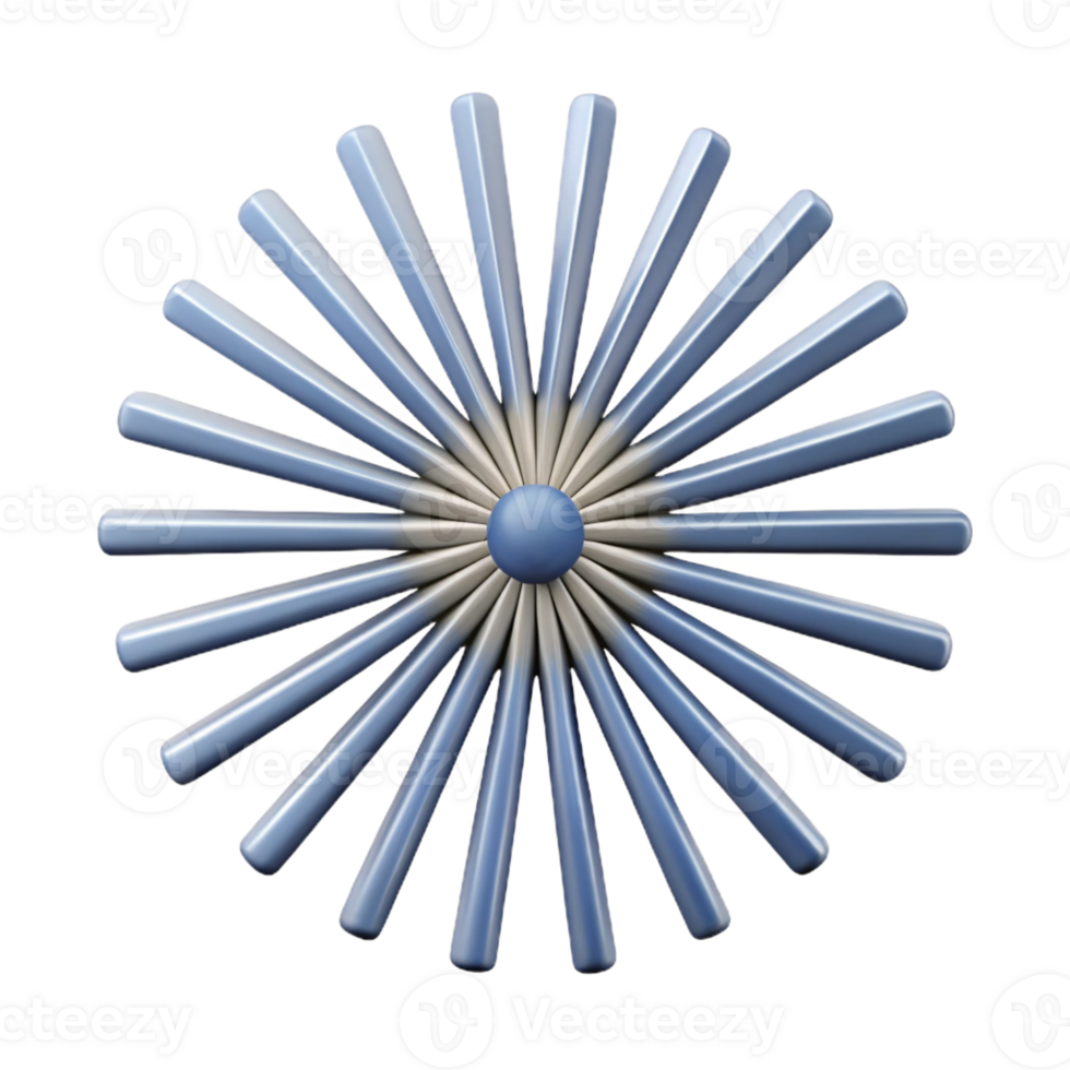 immaculate futuristic Abstract, geometric pattern of radiating lines. Clean lines, flat color, with Scalable Design. refined png