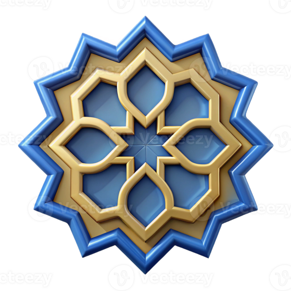 energetic spectacular Moroccan tile pattern, symmetrical, flat color, with Scalable Design. handcrafted png