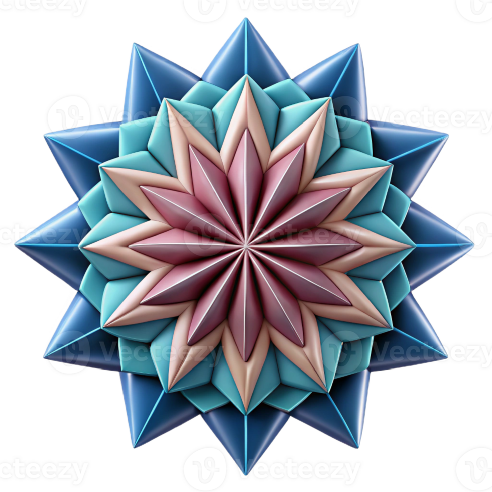 sumptuous renaissance Symmetrical abstract pattern with sharp edges and flat color. with Scalable Design. ultra HD png