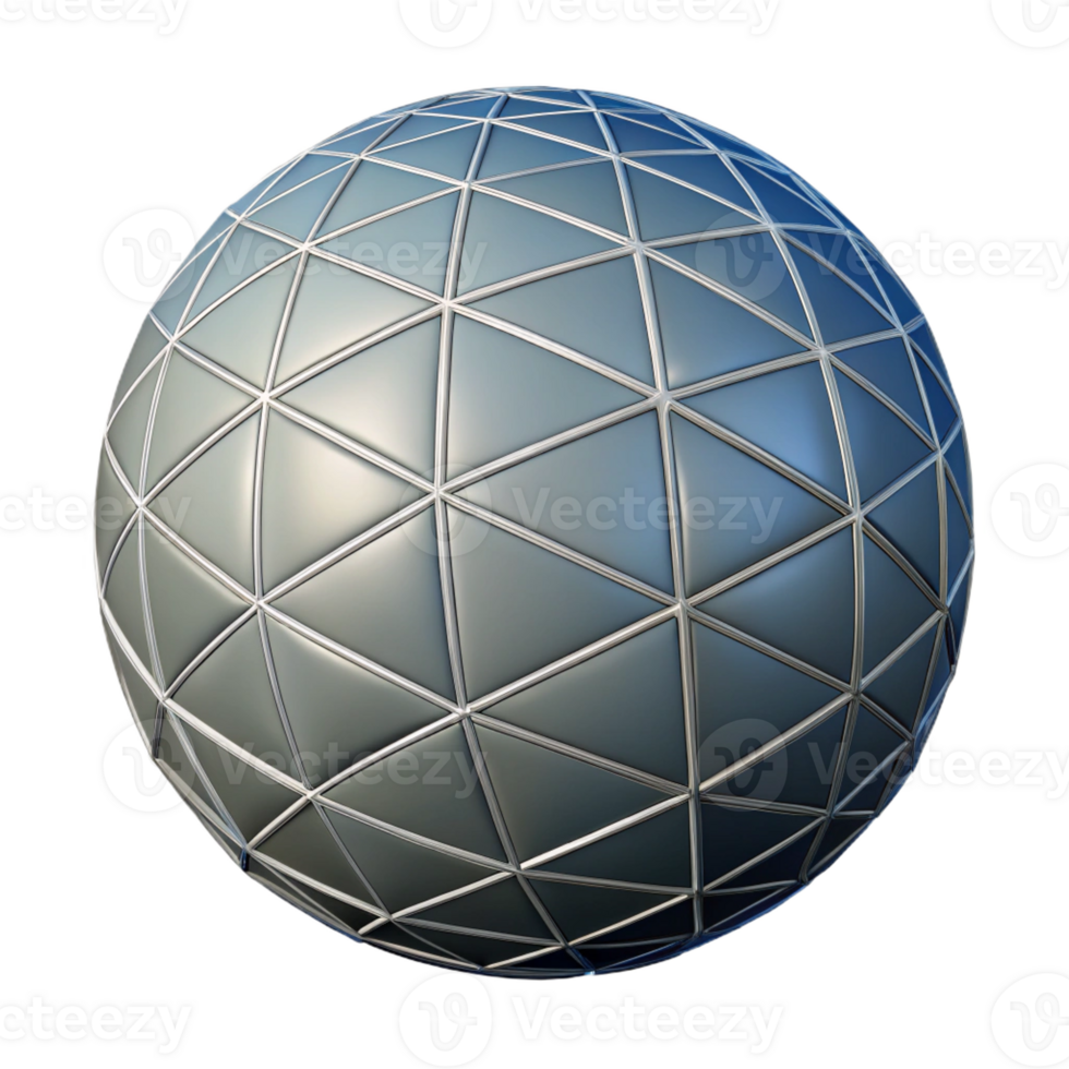magnificent exemplary Geometric outline of a sphere. Clean lines, minimal design, with Scalable Design. png
