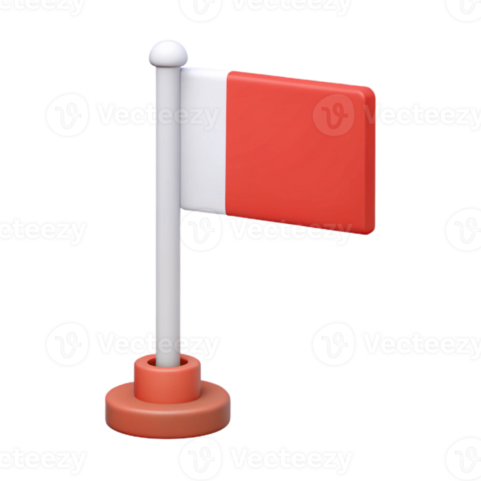 enchanting urban Flag icon. Rectangular flag on a pole. Flat color, minimal with Scalable Design. elite png