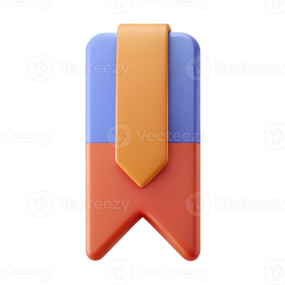 breathtaking avant-garde Bookmark with a pointed tip. Crisp edges, symmetrical, flat color with Scalable Design. detailed png