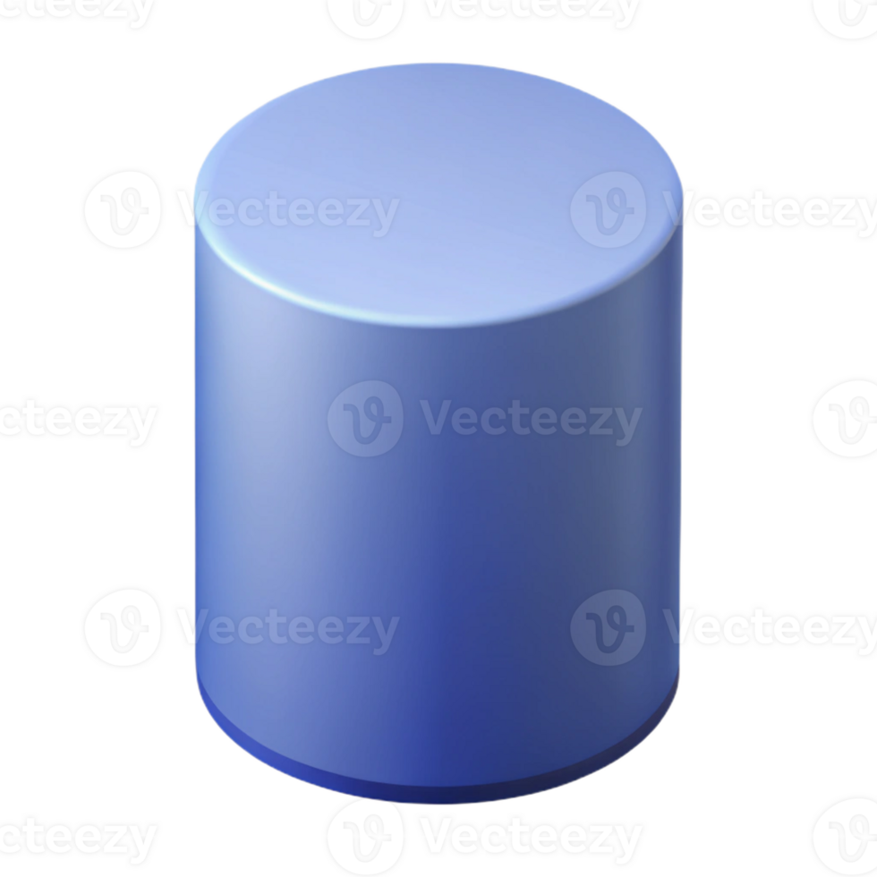 impressive exemplary Isometric projection of a cylinder. Crisp edges, minimal design, single-weight stroke with Scalable Design. png