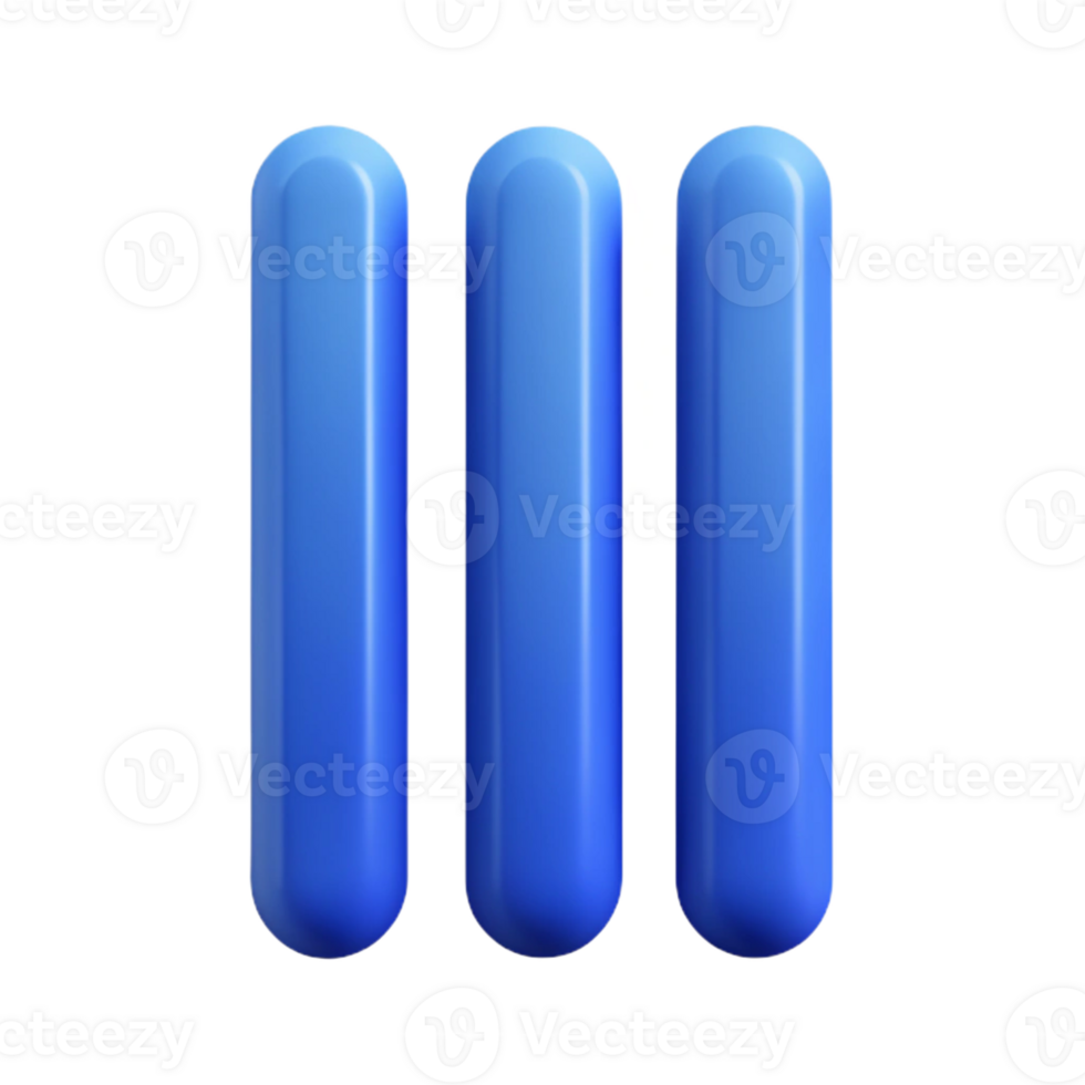 dramatic breathtaking Minimal logo featuring three vertical lines. Scalable design, flat color with Scalable Design. precision png
