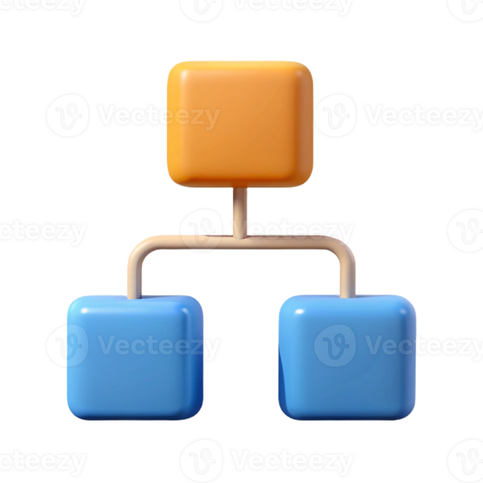 sought-after bohemian Flowchart with three connected boxes. Scalable, single-weight stroke, minimal with Scalable Design. expertly shot png