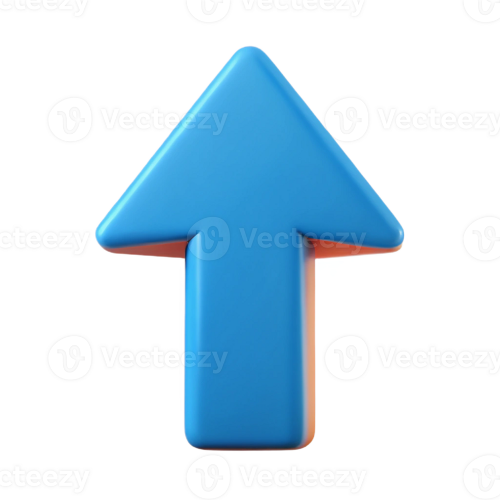 bold wonderful Minimal symmetrical arrow pointing upwards. Clean lines, flat color, crisp edges with Scalable Design. expertly shot png
