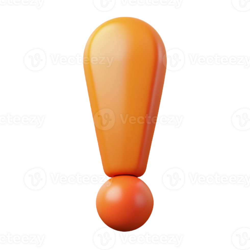 vibrant standout Flat color exclamation mark with a single-weight stroke. Crisp edges, scalable, minimal with Scalable Design. png