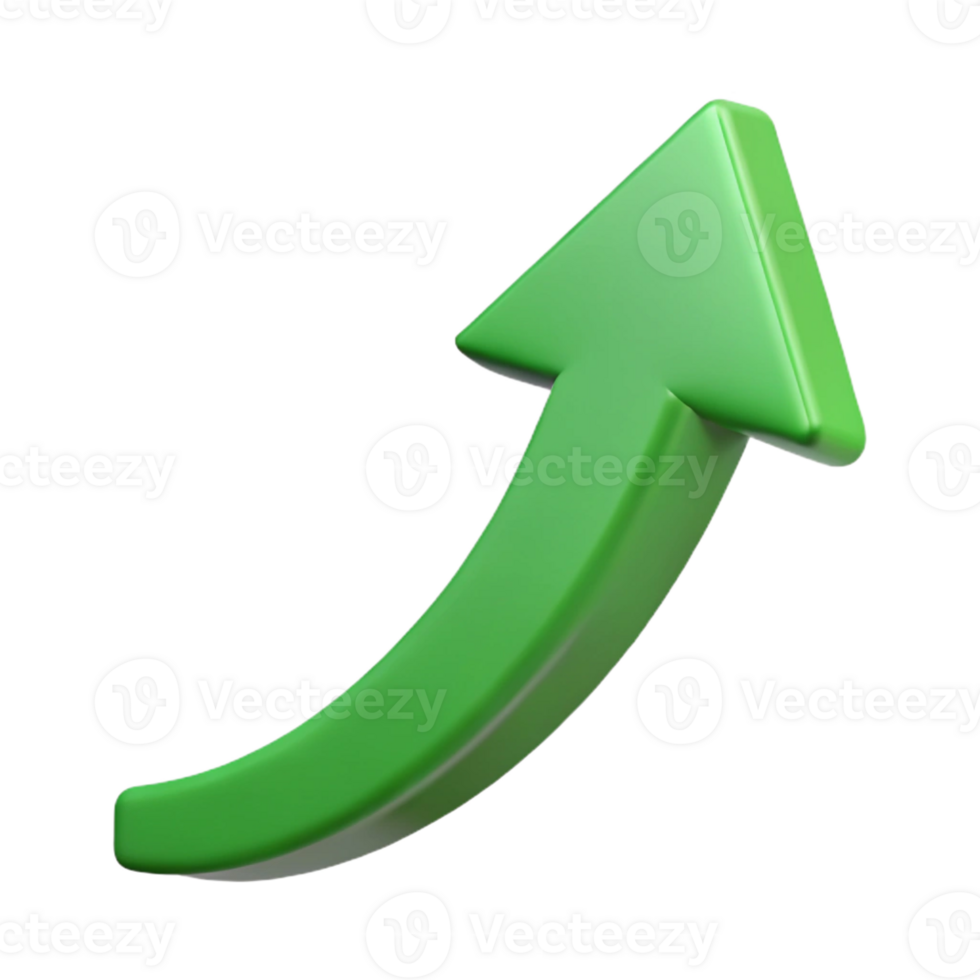 joyful dazzling Minimalist upward arrow, clean lines, flat green with Scalable Design. elite png
