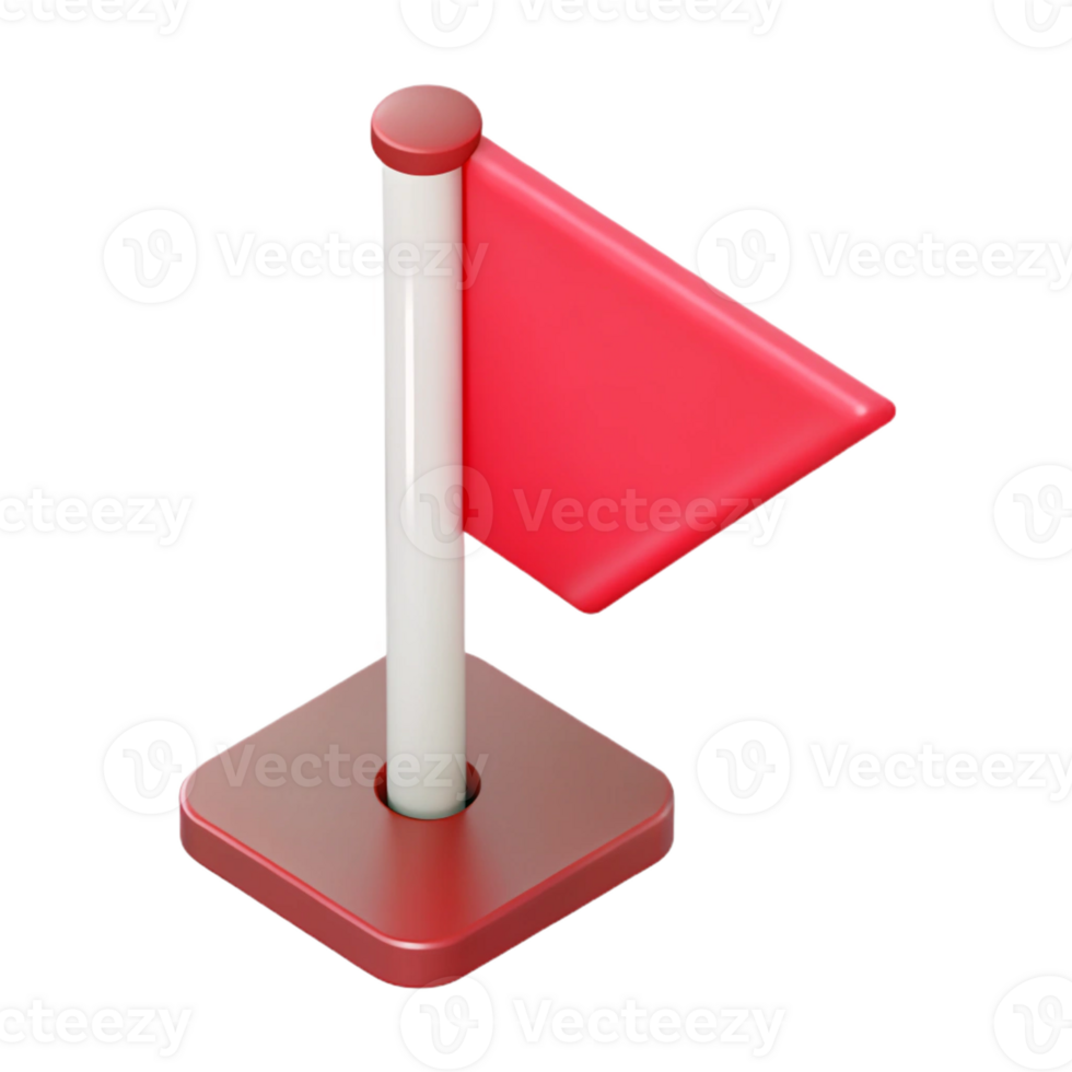 alluring gothic Flat color isometric flag, crisp edges, red with Scalable Design. crisp png