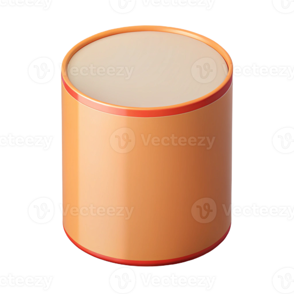 majestic exemplary Geometric monoline cylinder. Clean lines, flat color, minimal with Scalable Design. png