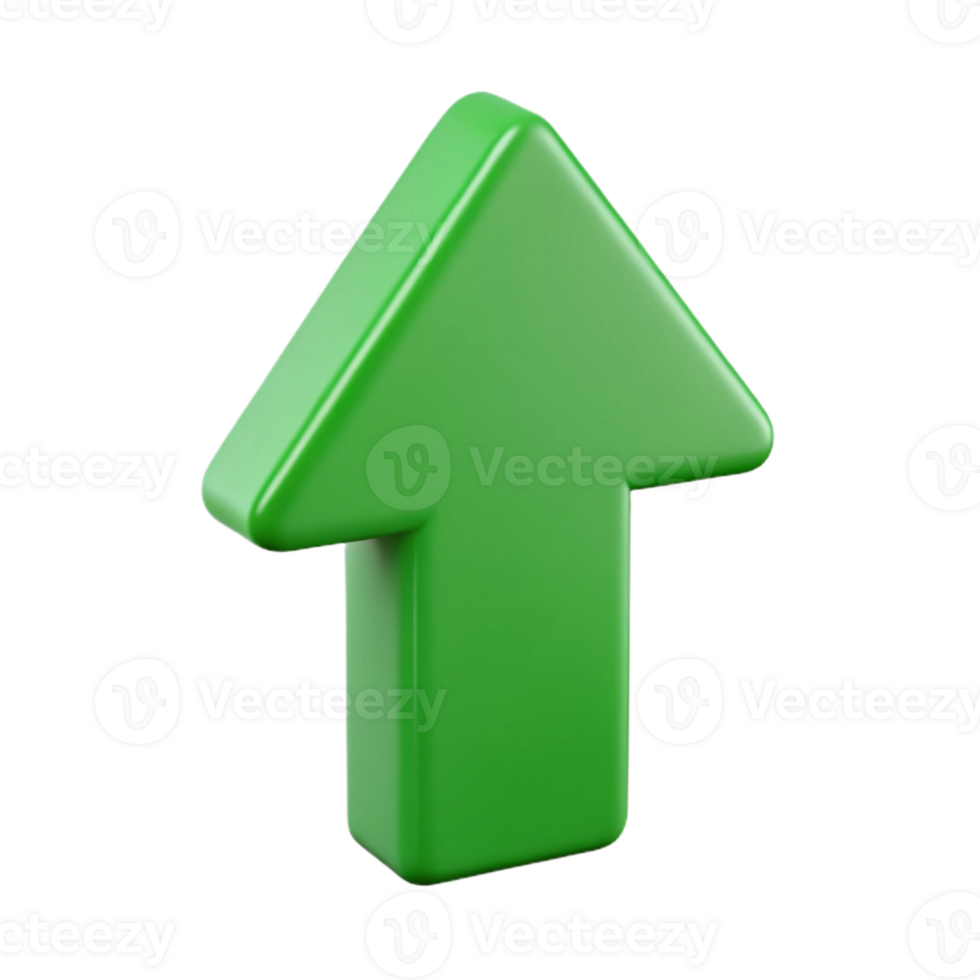 mesmerizing notable Geometric arrow pointing upwards. Crisp edges and flat green color with Scalable Design. png