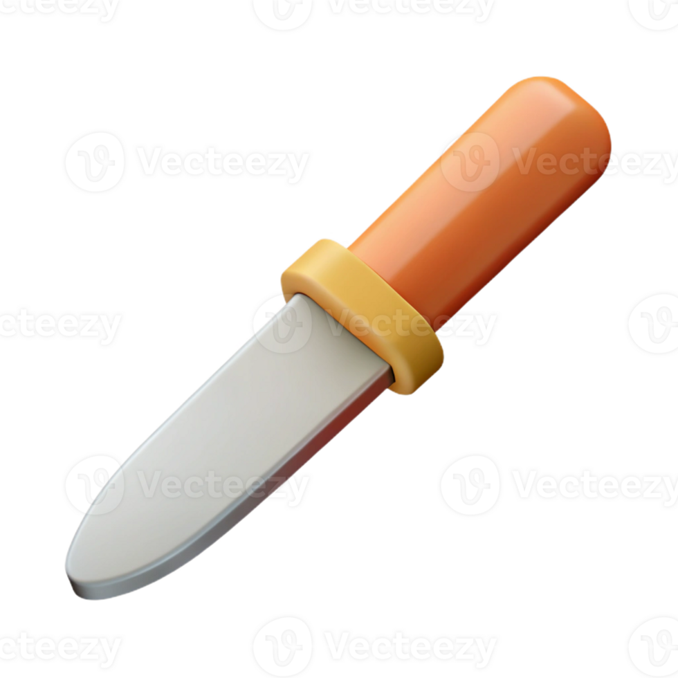 mesmerizing dramatic impressionist Flat color isometric knife. Single-weight stroke with Scalable Design. handcrafted png