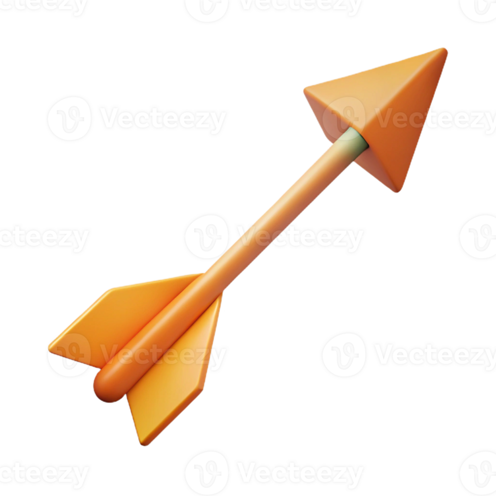 fascinating mysterious avant-garde Geometric, flat color illustration of an arrow. Crisp edges, minimal with Scalable Design. impeccable png