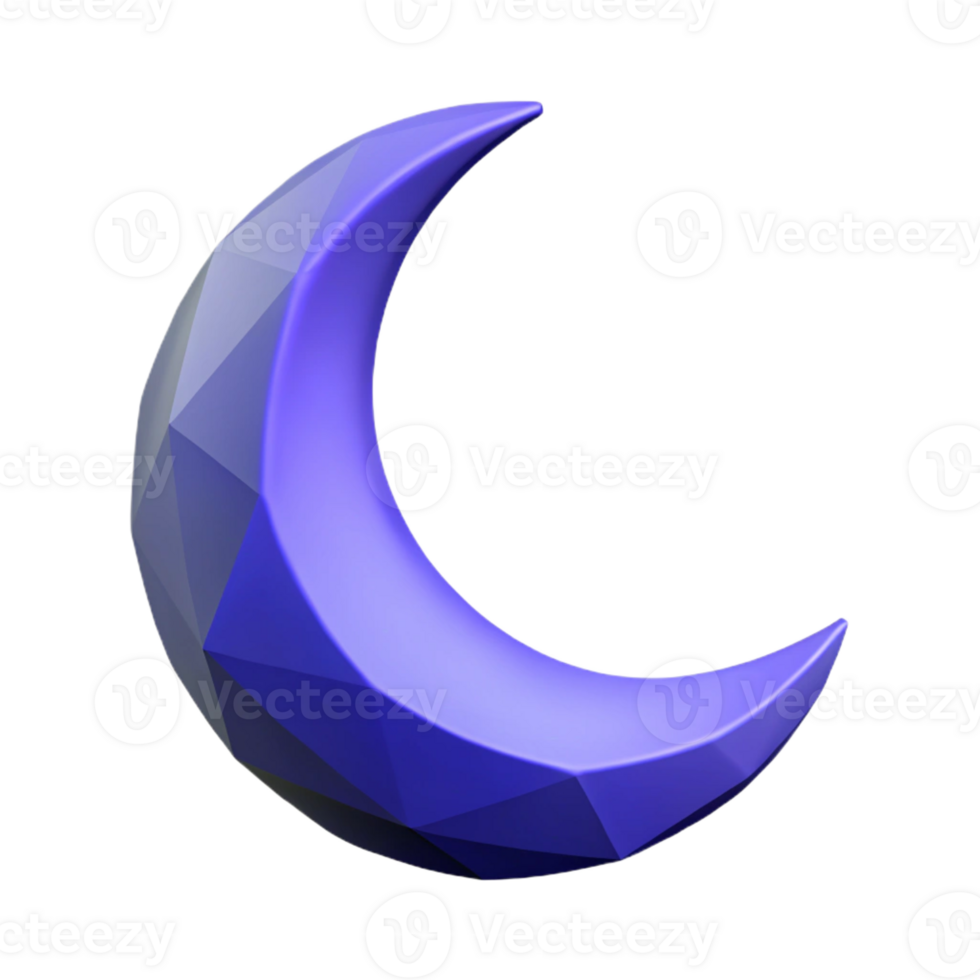 quintessential art deco Geometric crescent moon with crisp edges. Flat color fill. with Scalable Design. genuine png