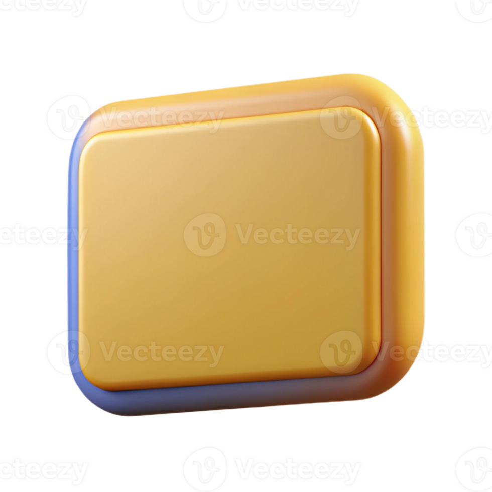 alluring avant-garde Rectangular badge with rounded corners. Flat color, crisp edges, with Scalable Design. genuine png
