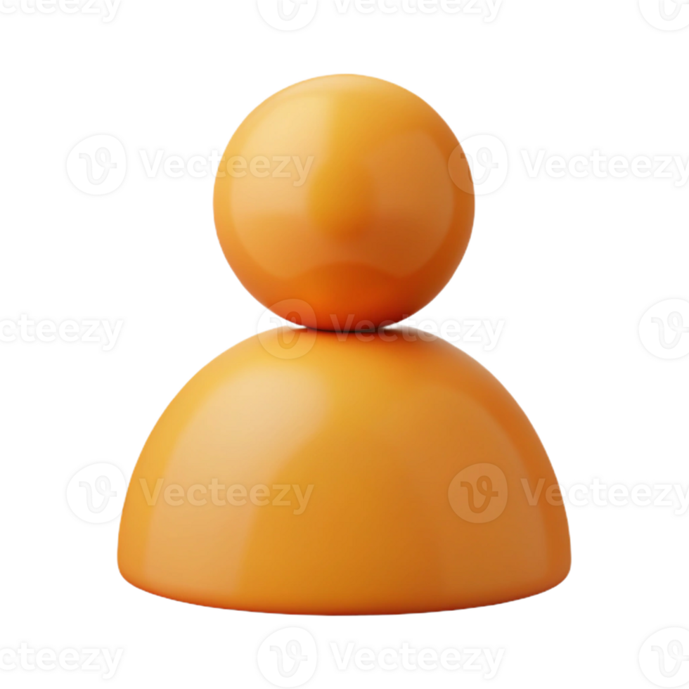 distinguished rustic User pictogram. Simple shape, flat color, crisp edges. Minimal, with Scalable Design. ultra HD png