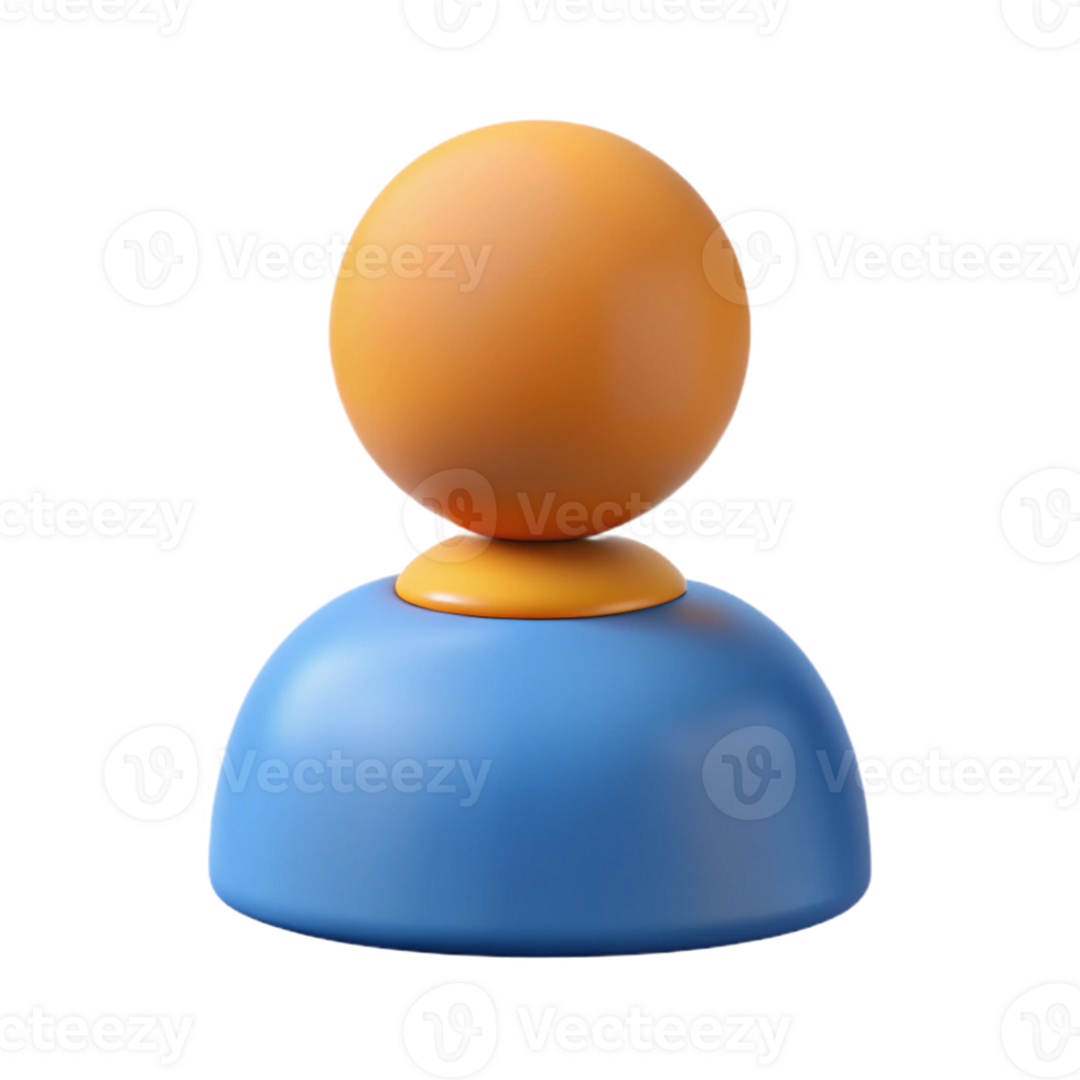 magnificent passionate geometric User pictogram. Simple shape, flat color, crisp edges. Minimal, with Scalable Design. top-tier png
