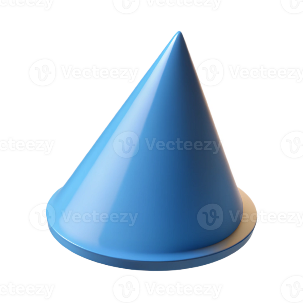 captivating acclaimed Three-dimensional cone, crisp edges, minimal design. Flat color, with Scalable Design. png