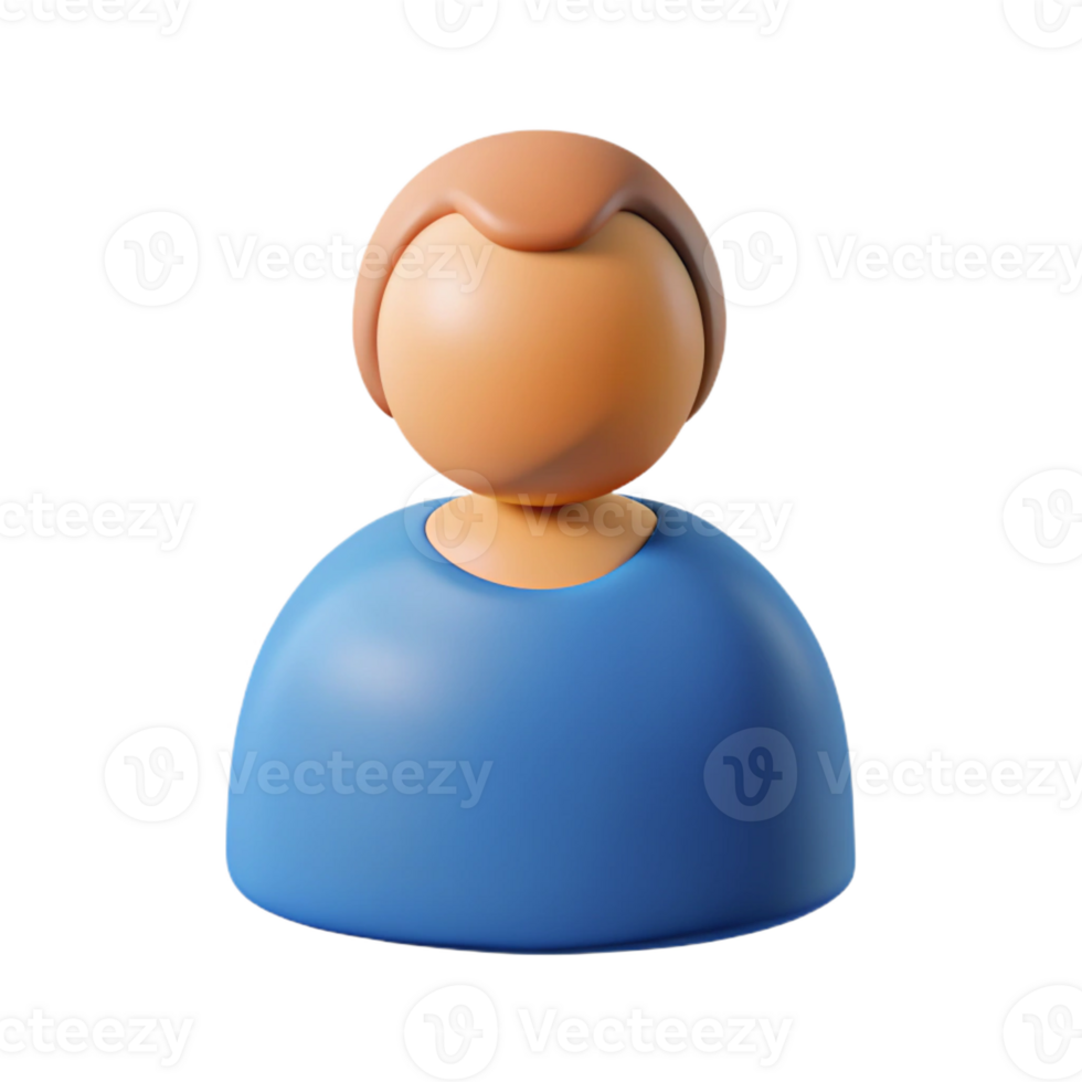 beautiful inspired Person icon representing a user or individual. Symmetrical, flat color, with Scalable Design. png