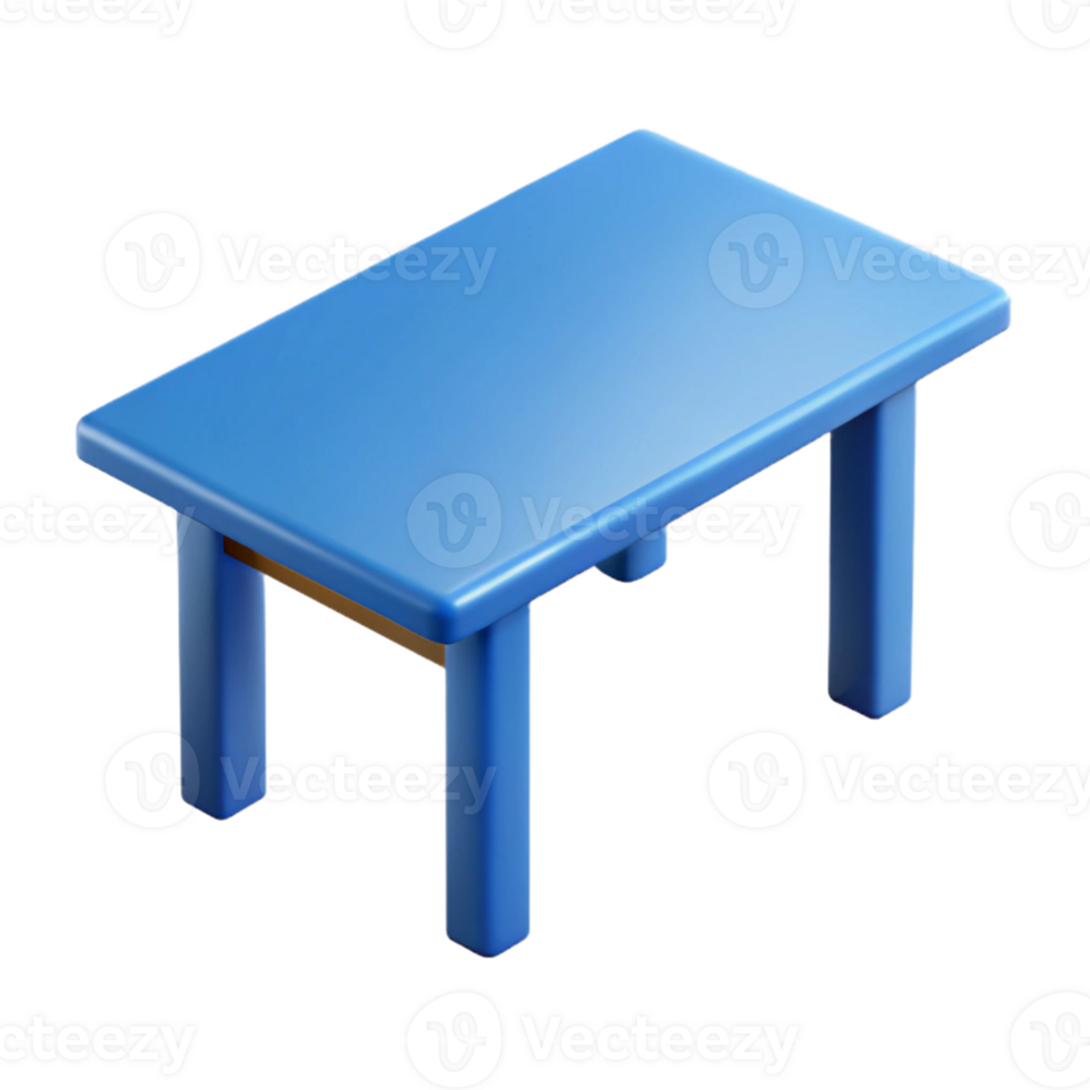 harmonious dazzling Blueprint of a simple table. Minimal design, crisp edges, flat color with Scalable Design. authentic png