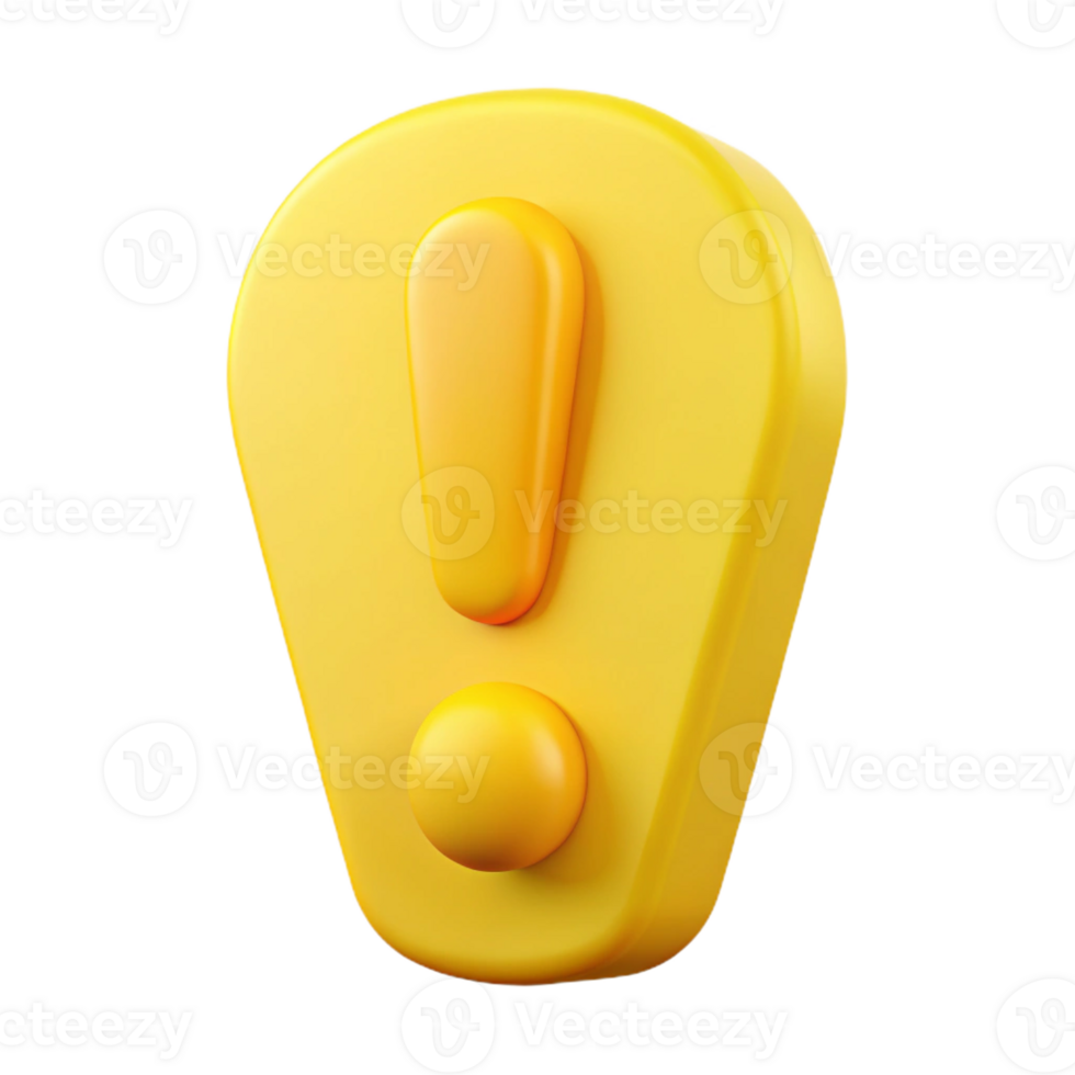 spectacular playful minimalist Clean lines, single-weight stroke exclamation mark. Flat yellow with Scalable Design. ultra HD png