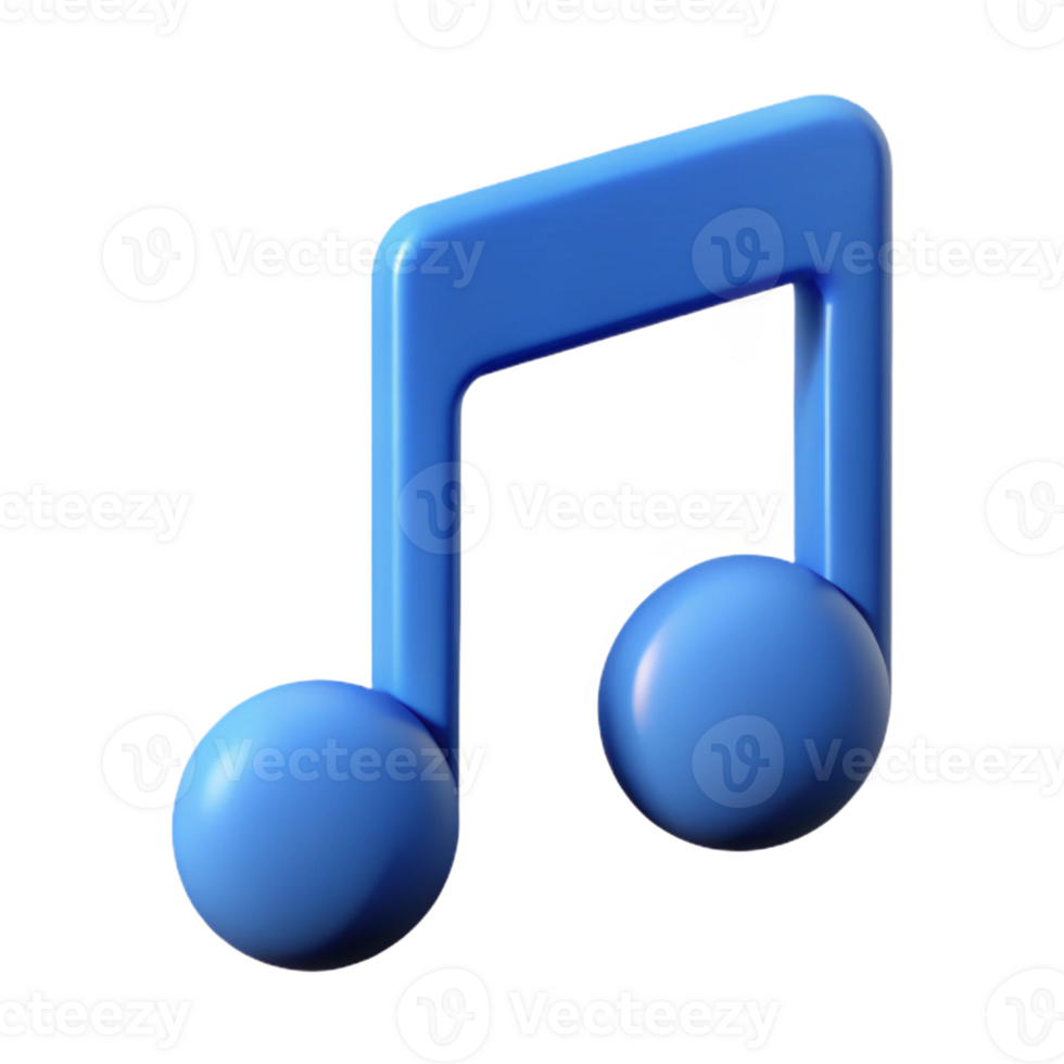 immaculate impressionist Music note icon. Eighth note. Clean lines, flat color with Scalable Design. luxury png