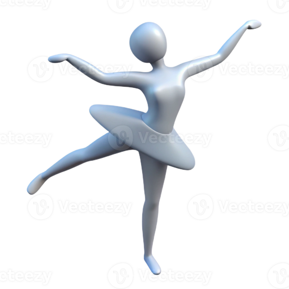 acclaimed elegant Silhouette of a ballet dancer. Clean lines, minimal design, flat color with Scalable Design. premium png