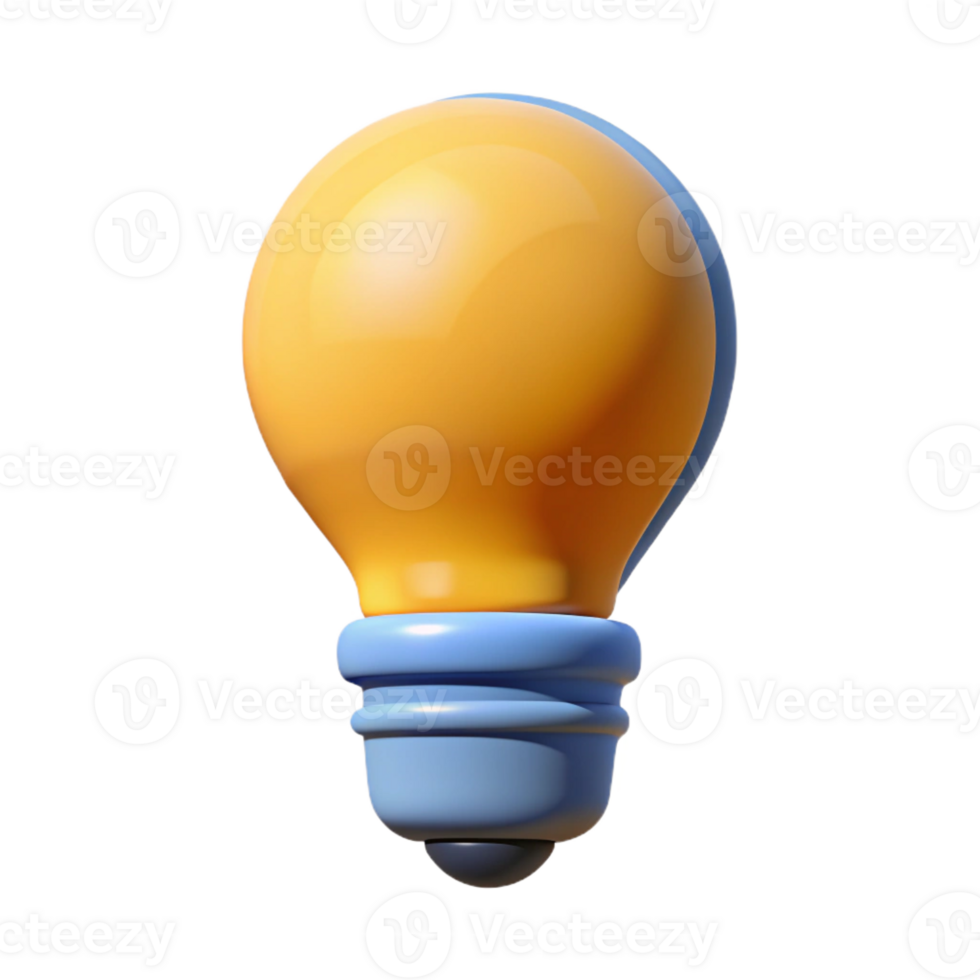 magnificent standout Minimalist design of a lightbulb. Crisp edges, flat color. with Scalable Design. png