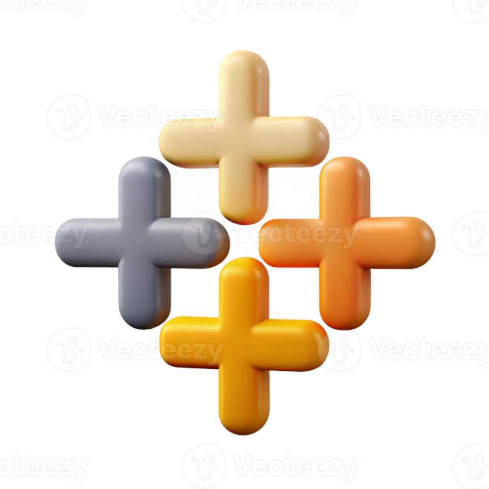 captivating urban Abstract arrangement of plus signs, single-weight stroke, flat color. Minimal design with Scalable Design. handcrafted png