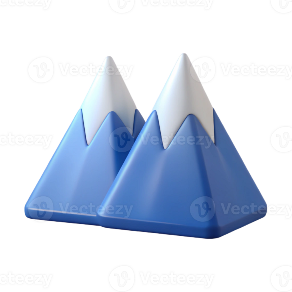 majestic impressionist Minimalist design of a mountain range. Clean lines, single-weight stroke. Flat color with Scalable Design. professional png