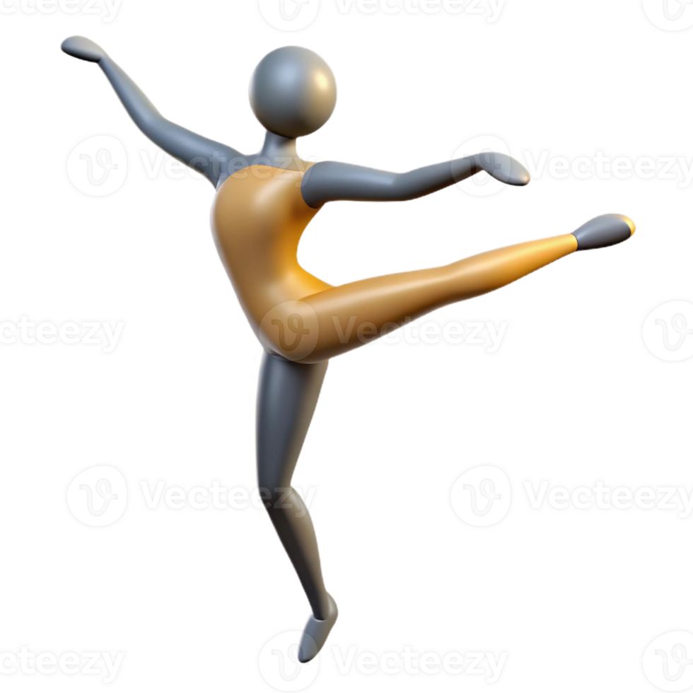romantic pristine Minimal silhouette of a ballet dancer. Single-weight stroke, with Scalable Design. high quality png