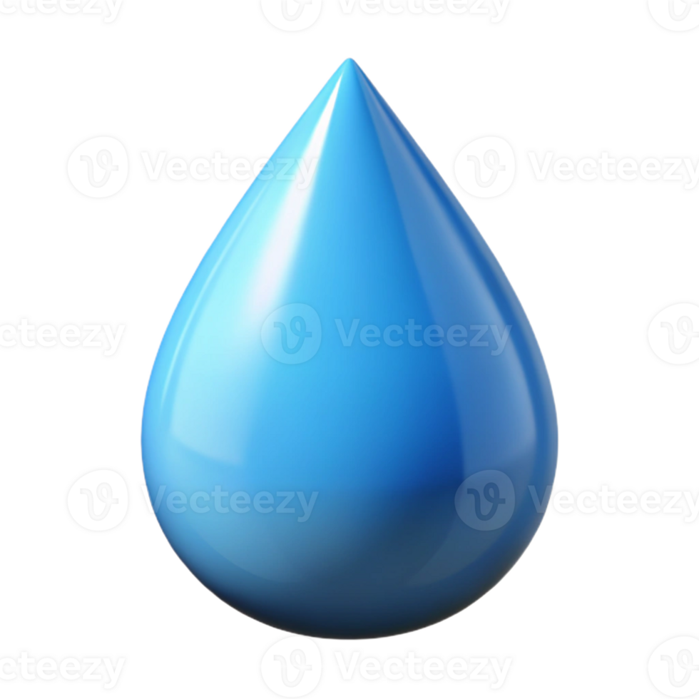 deslumbrante inesquecível estilizado gota de chuva com uma aguçado dica. fresco arestas, limpar \ limpo linhas, com escalável Projeto. png