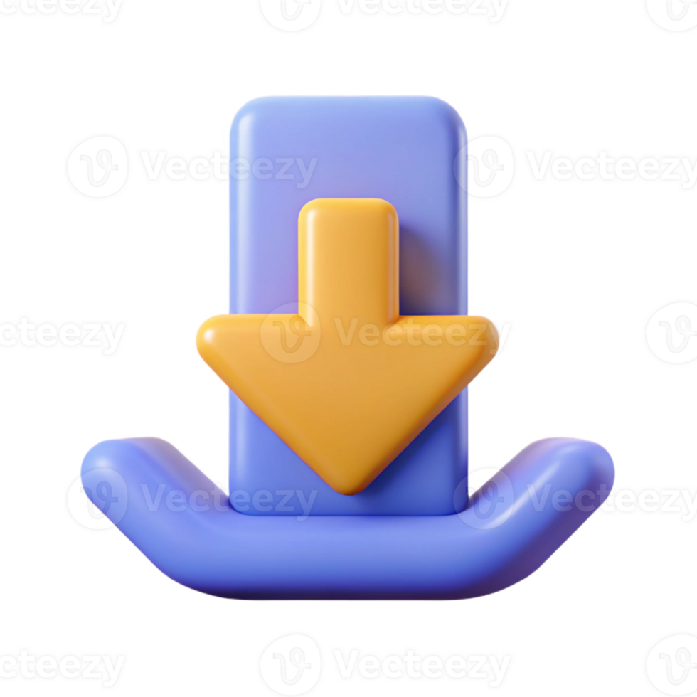 dazzling avant-garde Symmetrical, minimal download icon. Single-weight stroke, flat color with Scalable Design. original png