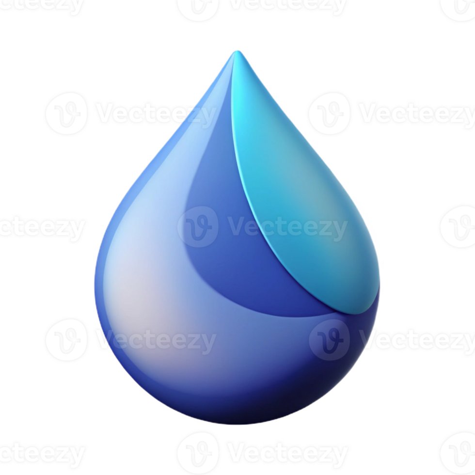 gorgeous energetic modern Abstract logo of a droplet with crisp edges. Flat color, minimal, with Scalable Design. 8K png
