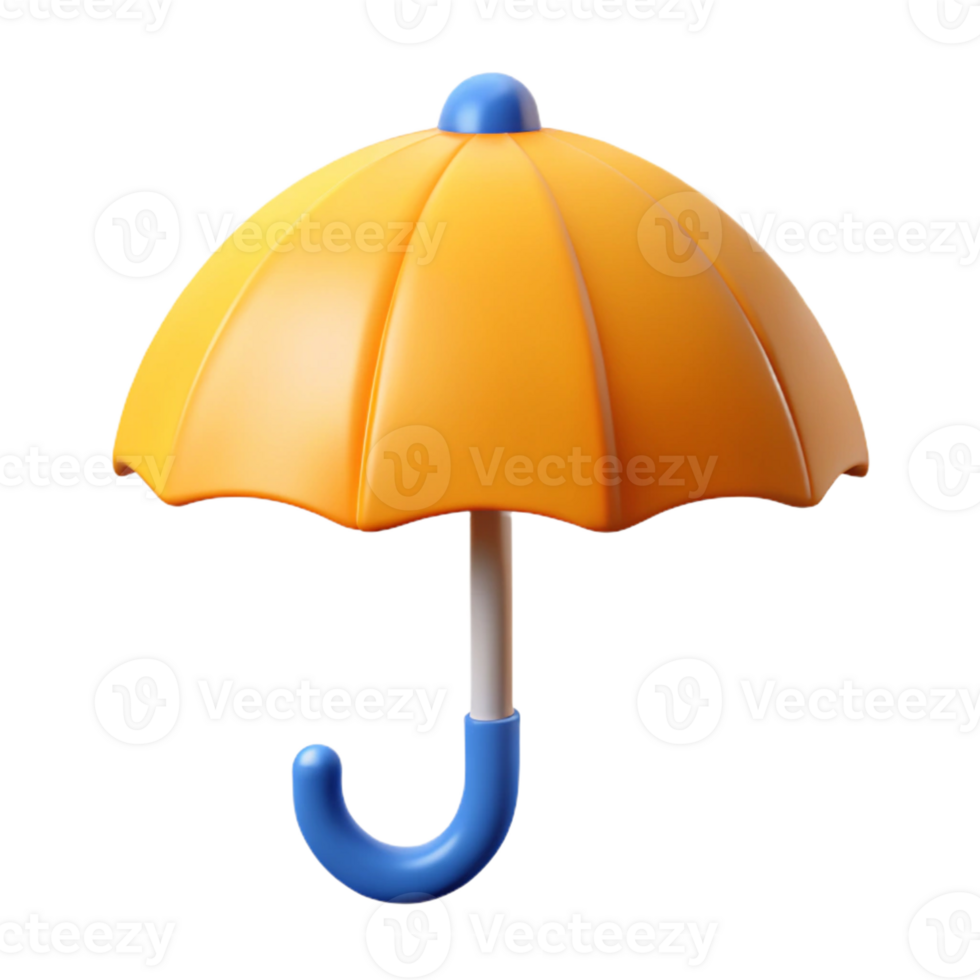 splendid joyful classic A crisp edges umbrella icon. Minimal design, single-weight stroke, flat color with Scalable Design. ultra HD png