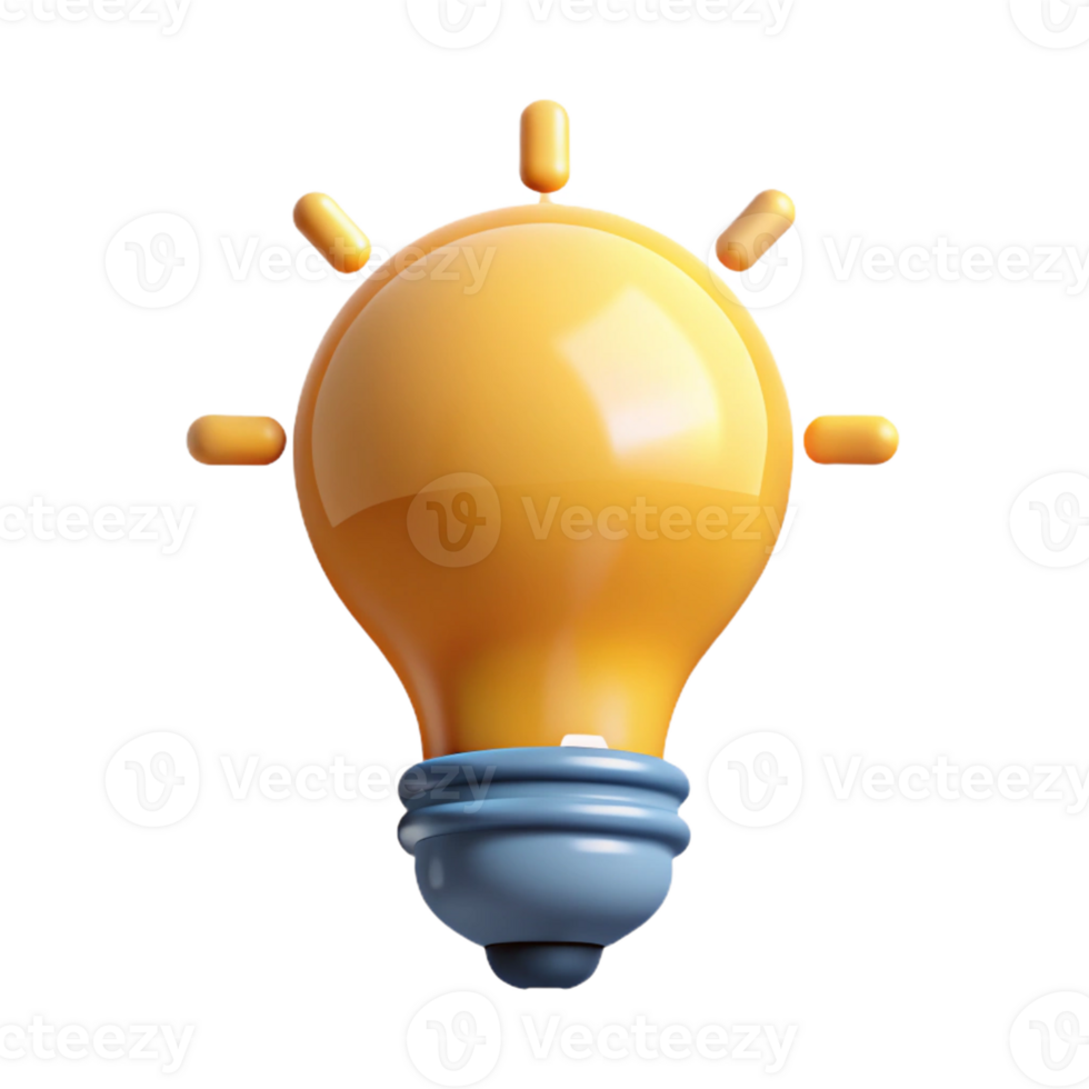 coveted rustic Lightbulb icon representing idea or innovation. Crisp edges, flat color, minimal design with Scalable Design. refined png