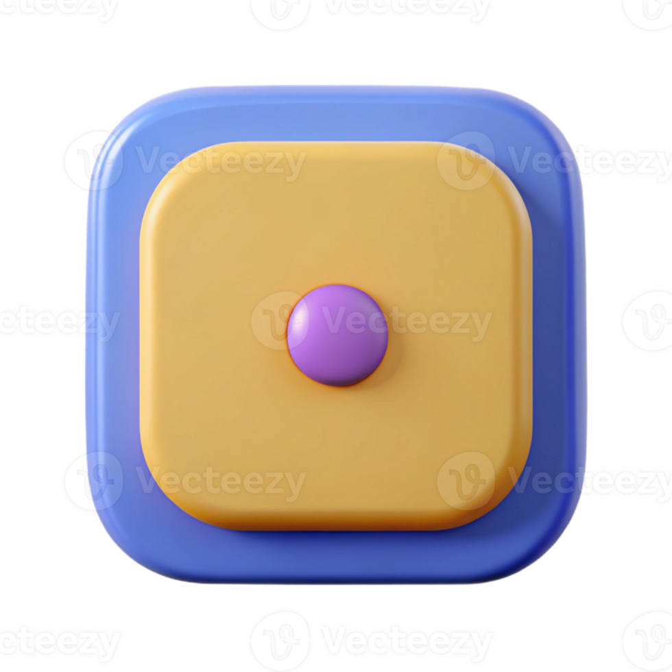 extraordinary peaceful classic Square badge with rounded corners and a dot. Flat color, minimal, crisp edges with Scalable Design. masterfully captured png